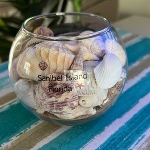 Glass Seashell Bowl- Sanibel Island